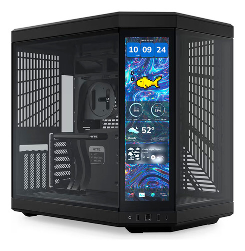 Gabinete Hyte Y70 Touch 14.9 Infinite Pitch Preto 60hz