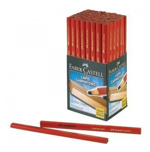 Lápis De Carpinteiro Faber Castell 72 Unidades