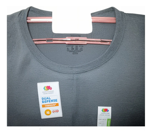 Camiseta Gris Casual Cuello Redondo Talla 4x Fruit Of The Lo