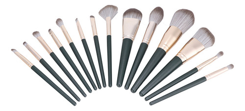 2025 Set De 14 Brochas De Maquillaje Para Cejas, Color