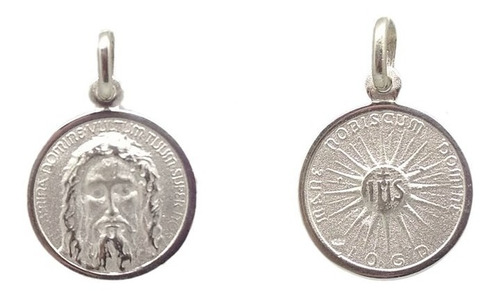 Medalla Santo Rostro De Jesús - Plata 925 - 18mm