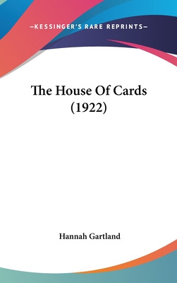 Libro The House Of Cards (1922) - Gartland, Hannah