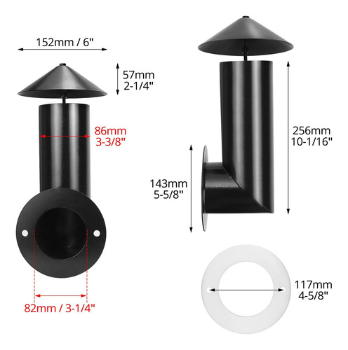 Qwork Pila De Humo Para Parrilla De Pellets De Acero Inoxida
