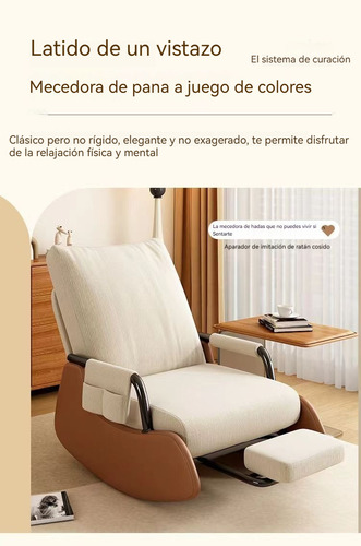 Sillón Reclinable Skyice Premium Beige Rayado Aa074 Beige Rayado