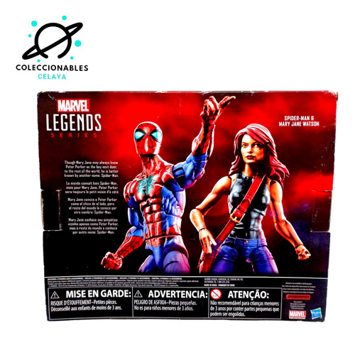 Blíster Pack Spider-man Mary Jane Marvel Legends Araña Mark