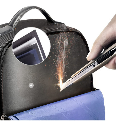 Mochila Empresarial Antirrobo Bopai Para Portátil De 15,6 Pu