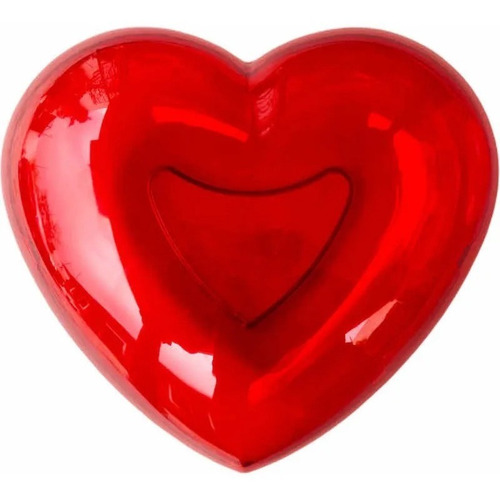 Corazon Acrilico San Valentin Jumbo 20 Pzas