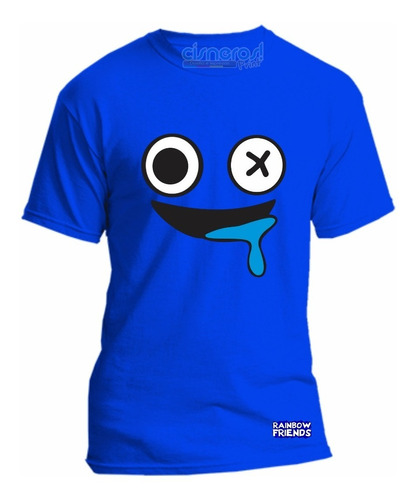 Playera Cara Blue Rainbow Friends Roblox Todas Las Tallas