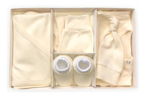 Set 5 Piezas Bebe Recién Nacido Puro Algodón + Caja Regalo