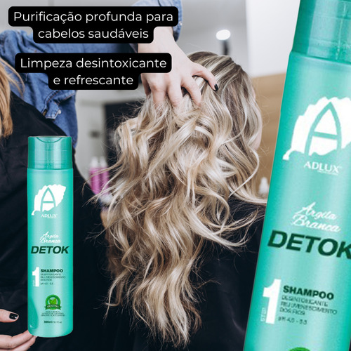 Shampoo Adlux Hidrat. Terapia Capilar 300ml Limpeza Profunda