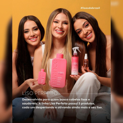 Selagem Orgânica Liso Perfeito Nuance 1l +sérum +pré Escova