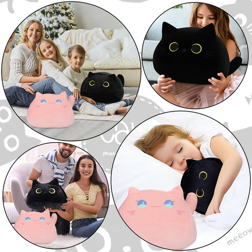 Cojín De Gato De Peluche Warmie- Para Bebés Y Niños, 2 Pzs.