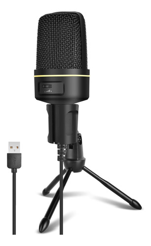 Microfono Para Pc Videojuego Kit Condensador Podcast Usb 192