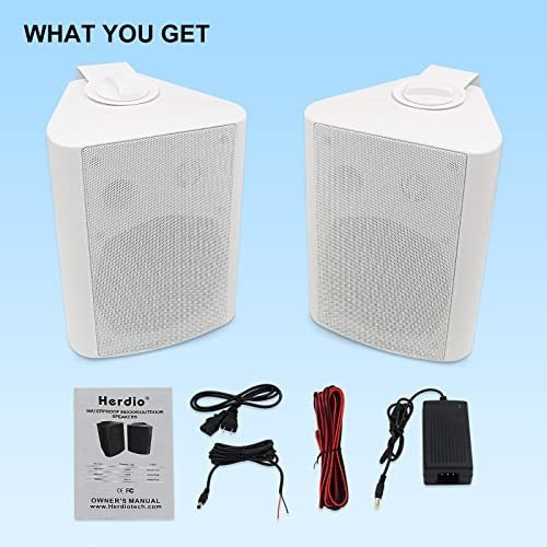 Altavoces Bluetooth Herdio 5.25puLG 300w Patio Inalámbricos