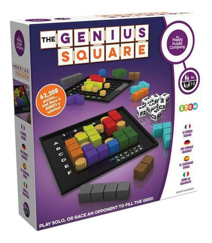 Juego De Mesa The Genius Square/rompecabezas