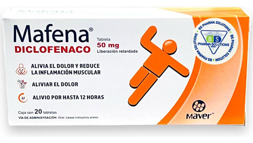 Mafena Diclofenaco 50 Mg C/20 Tabs Maver
