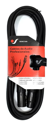 Cable Dmx Iluminacion Xlr Canon 3 Metros Venetian Dmx0203