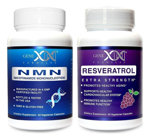 Suplemento Nmn Resveratrol Genex Pack