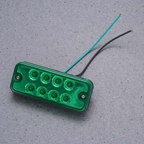 Luces De Posición Laterales Verdes, 24 V, 8 Led, Para Camión
