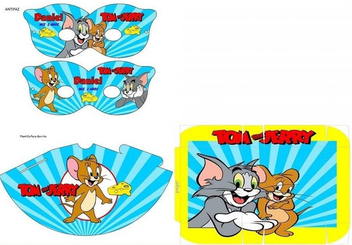 Kit Imprimible Tom Y Jerry Fiesta 3x1