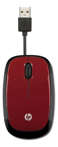 Mouse mini HP  X1250 vermelho