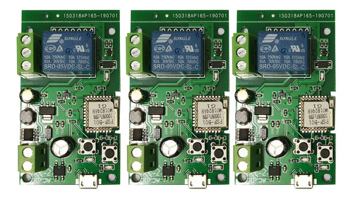 Imagen 1 de 9 de 3 Piezas Ewelink Dc5v 12v 24v 32v Wifi Interruptor Relé Inal