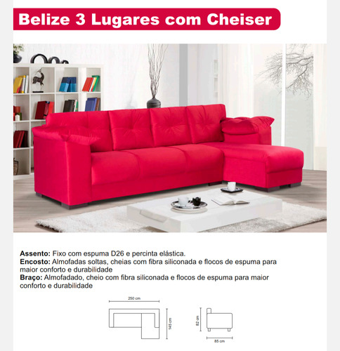 Sofa 2x3 Lugares