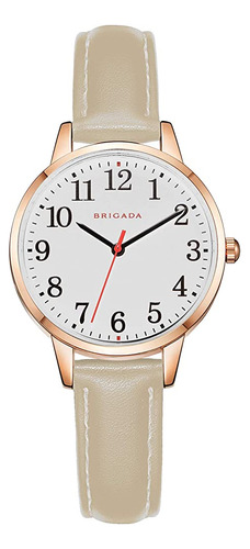 ~? Brigada Reloj De Mujer Bonita Moda Elegante Banda De Cuer