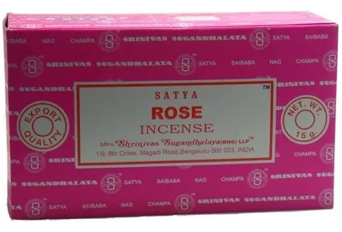 Nag Champa Incienso - Rose - Importado - 15gr