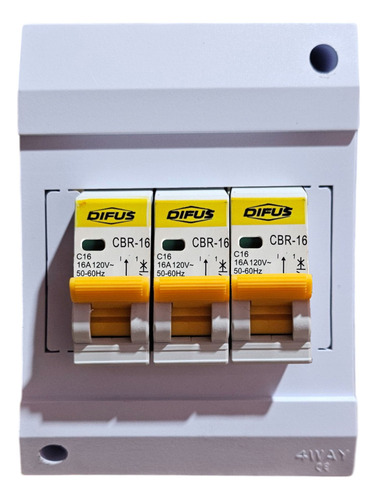 3 Pack Kit Centro De Carga Para Interruptor Din + Pastillas 4 Polos + Pastillas De 16a