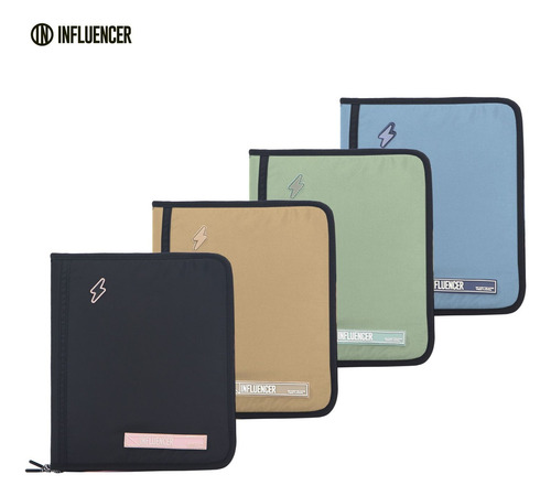 Carpeta Influencer Nro. 3 Poliéster 100% C/ Bolsillos Red Inf 68.1501.2 Celeste