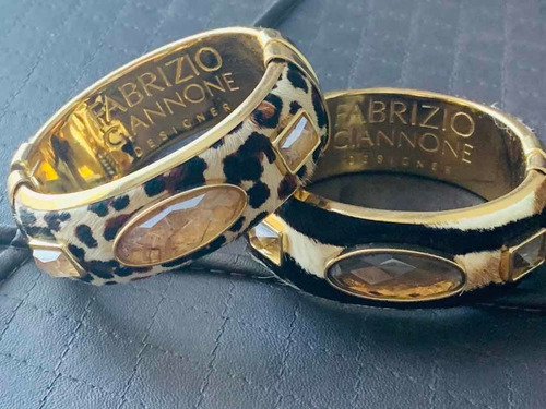 Pulseiras Jóia Fabrizio Giannone Onça, Cobra E Várias Couro
