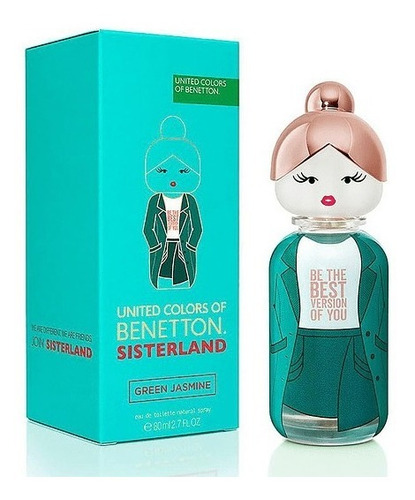 Perfume Benetton Sisterland Green Jasmine Edt 80ml Mujer-100