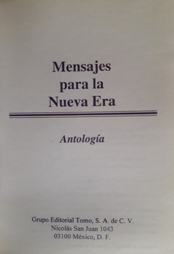 Mensajes Para La Nueva Era, Martin Beyson (Usado)