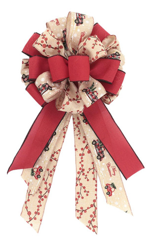 Adorno De Lazo Para De Navidad, Corona Navideña, Estilo B