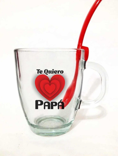 Pack 15 Tazas Dia Del Padre +cuchara Para Colgar De Regalo!!