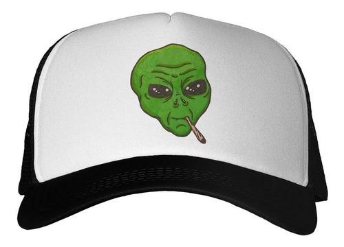 Gorra Alien Fumando Marihuana Cannabis M1