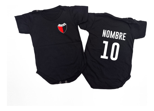 Body Bebe Negra Camiseta Colon Nombre Y Numero Personalizado