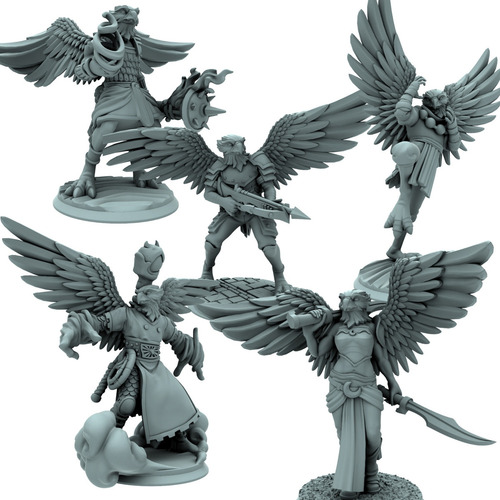 Miniaturas Aaracockra Rpg Compatível D&d Dungeon & Dragons
