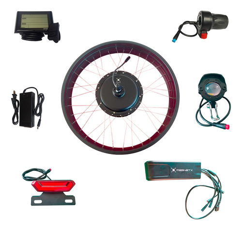 Kit Bicicleta Eléctrica Fat 2000w R26 Cdo