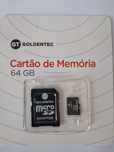 Cartão De Memória Microsd 64gb Goldentec Mc222 Gt N Classe 1