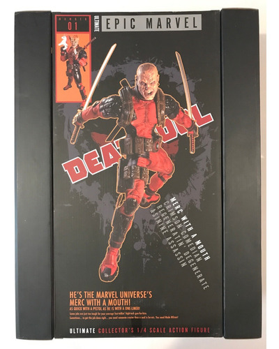 Deadpool 1/4 Scale Neca 18 Pulgadas Ultimate Epic Marvel #1 (Usado)