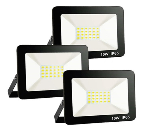 Pack X 3 Foco Led 10w Ip65 - Calidad Garantizada Unilux