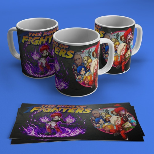 Kit Diseños Plantillas Tazas King Fighters Chibi Sublimación
