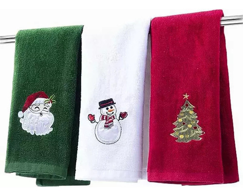 Hh Nova Toalha De Mão De Natal De 3 Peças