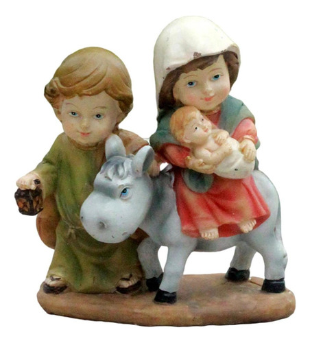 . Decoración Del Hogar De Figuras Religiosas Paseo En Burro