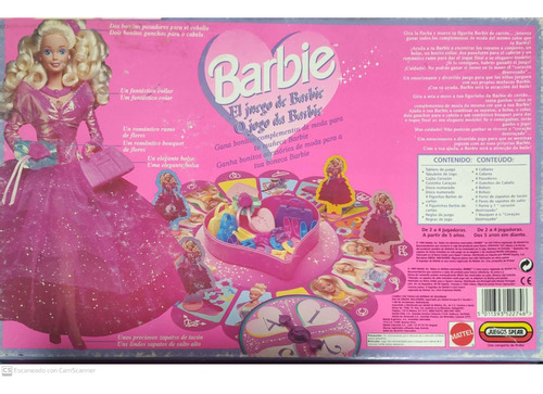 Barbie Juego De Mesa Para Nenas Decada 90 Mattel