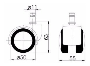 Kit 5 Rodinhas Anti Risco
