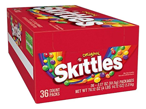 Caramelo Skittles Original Display 36x62gr