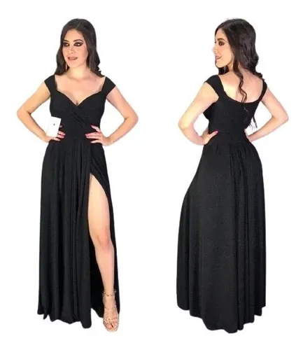Vestidos negros largos elegantes new arrivals